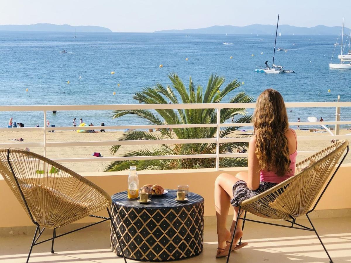 Appartement T3 Lumineux Traversant Totalement Neuf En Face De La Plage Front De Mer Vue Sur Les Iles Vue Mer Panoramique Assuree Residence De La Plage Centre Ville Du Lavandou 3Eme Etage Avec Ascenseur Appartement T3 Le Lavandou Exterior photo